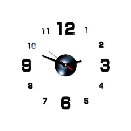Reloj de pared adhesivo 3D moderno