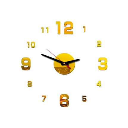 Reloj de pared adhesivo 3D moderno