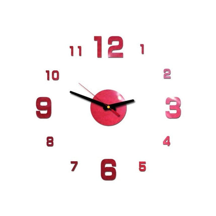 Reloj de pared adhesivo 3D moderno