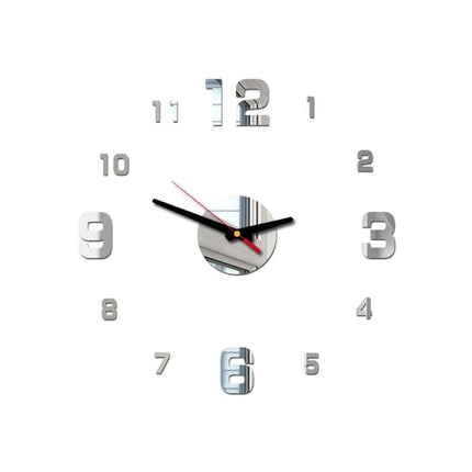 Reloj de pared adhesivo 3D moderno