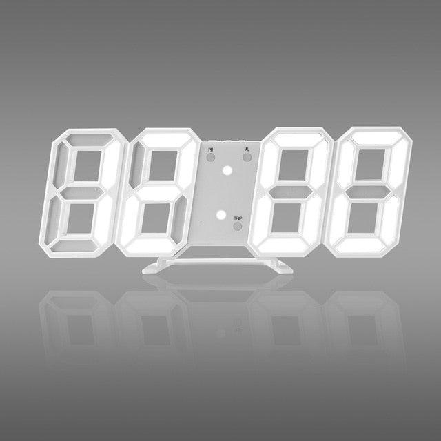 Reloj de pared digital LED 3D