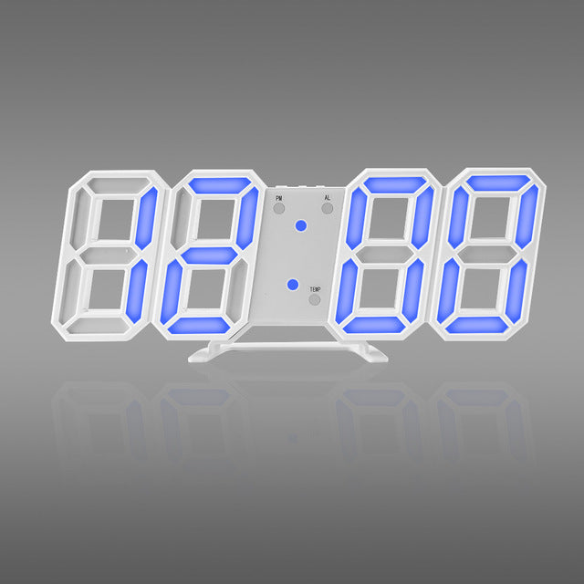 Reloj de pared digital LED 3D
