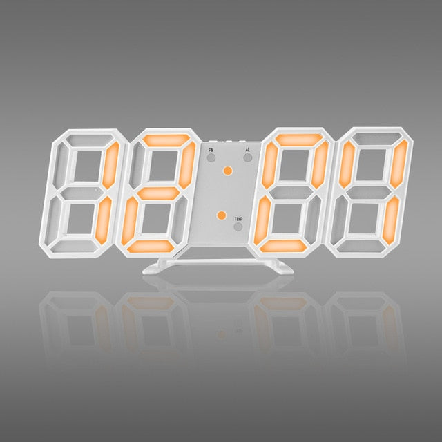 Reloj de pared digital LED 3D