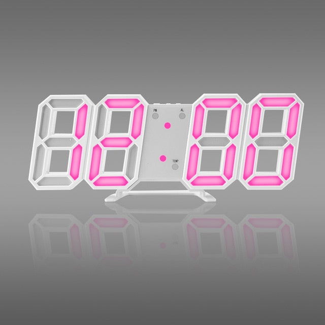 Reloj de pared digital LED 3D