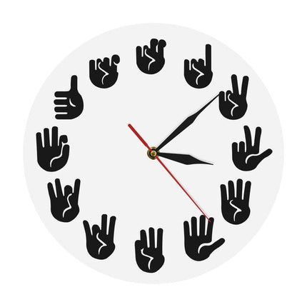Reloj de pared original lenguaje signos