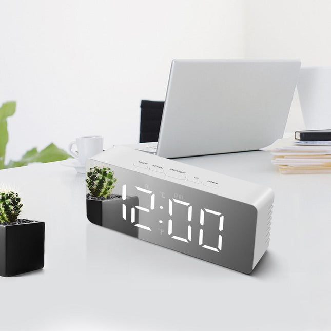 Reloj Despertador Digital Moderno Espejo